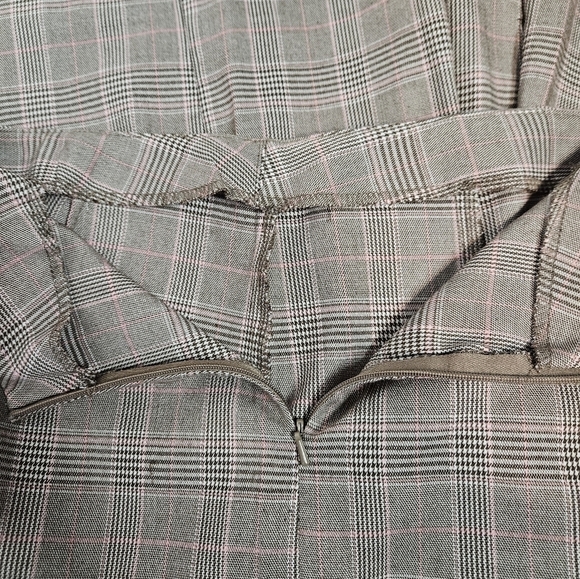A. Byer‎ Tan & Pink Plaid Pencil Skirt Size 3 Juniors i89 - Picture 3 of 6